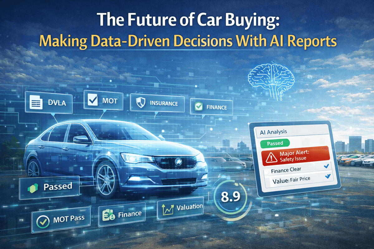 Data-driven car checks: official UK data and AI analysis in one report